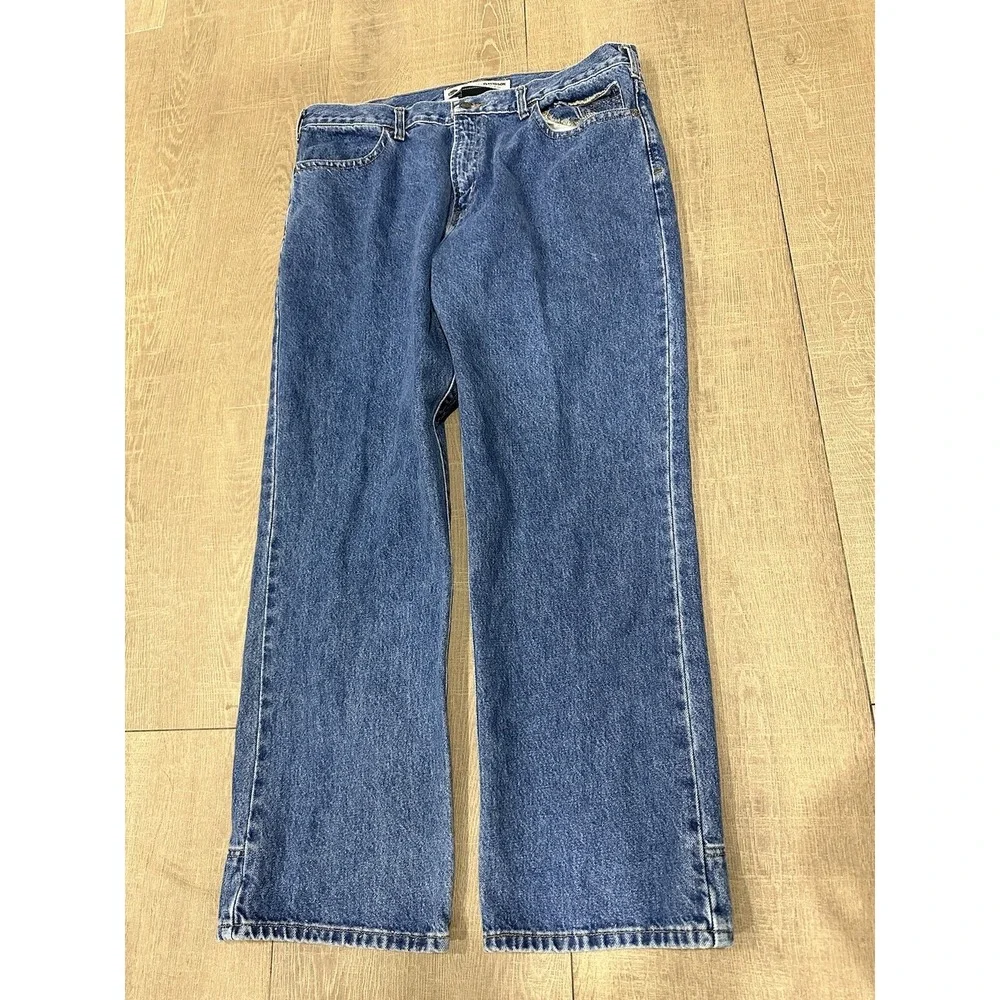 Harley Davidson Men's Wide Straight Leg Denim Jeans Size 38 x 30